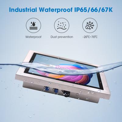 China Silver Touch Screen Monitor Waterproof LCD Display with VGA\\DVI\\USB for sale