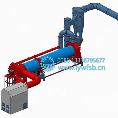 China High Quality Woodworking Process Biomass Sawdust/Wood Waste And Ore Powder Rotary Drum Dryer for sale