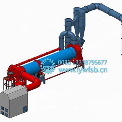 China Woodworking Process Industrial Rotary Drum Dryer Machine High Capacity Rotary Drum Dryer With Secondary Drying System for sale