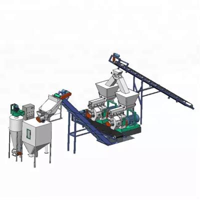 China Wood Process High Efficiency Biomass Sawdust Rice Industrial Rice Husk Straw Wood Pellet Mill for sale