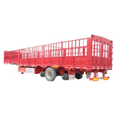 China China factory price brand box truck trailer/cargo truck trailer/barrier dry cargo semi for sale