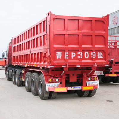 China High Performance Tri Axle 70 Tons 40 Cubic Meters Coal Transport Semi Trailer 6 8L for sale