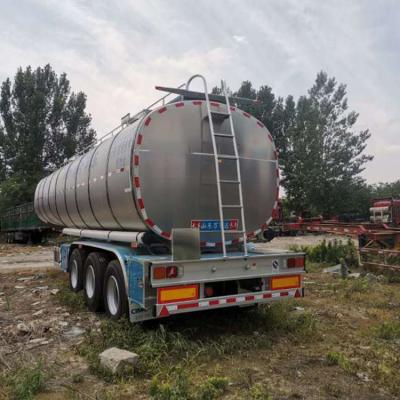 China Truck Trailer 3 Axle Aluminum Alloy Oil Tank Trailer Fuel Tanker Semi Trailer for sale