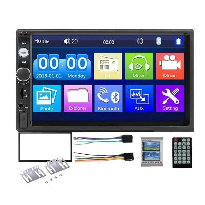 China GPS 7 Inch Touch Screen Dual Din Autoradio Support Rear View Camera Stereo Car Radio Player Mp5 Universal Car Radio for sale