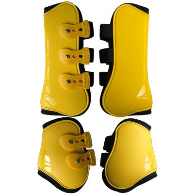 China PU Customize PU 1 Set 4legs Horse Neoprene Tendon Boots Jumping Horse Leg Pad Boots for sale