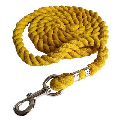 China Cotton Reinforce Horse Cotton Lead Rope Strength Horsing Rein Durable Equestrian Equipment Good Factory Price for sale