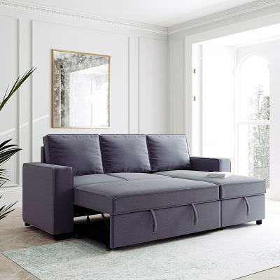 China Other Multifunctional Folding Sofa With Bed Living Room Storage L Shaped Extendable Sofa for sale