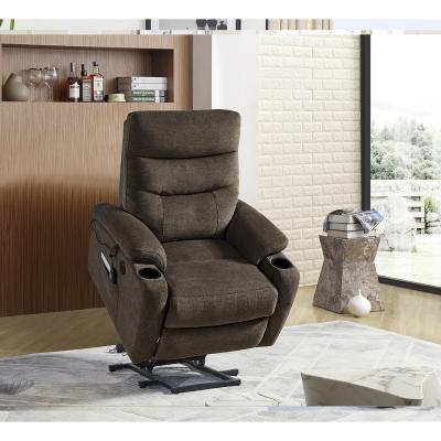 China (Size) Heated multifunctional fabric recliner adjustable modern movie theater salon massage leather sofa for sale