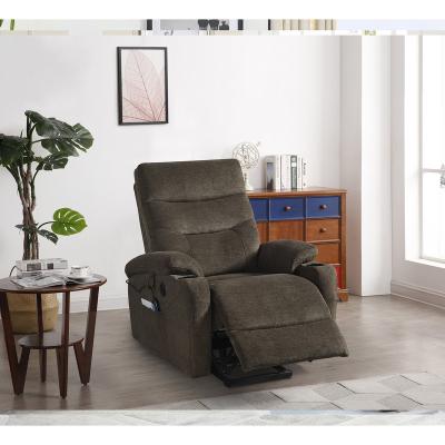 China (Size)Adjustable Modern Cinema Salon Massage And Heated Multifunctional Fabric Recliner Sofa Chair for sale