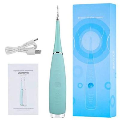 China Home Hotel Portable Dental Scaler Oral Sonic Tooth Cleaner Whitening Oral Stain Remover Electric Teeth Removal Tool for sale