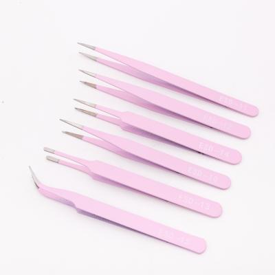 China Professional Reusable Eyebrow Tweezers Set Forehead Remover Hair Plucking Tools Daily Tweezers for sale