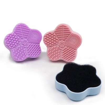 China For commercial & Home Use Starfish Shape Quick Remover Tools Color Removal Sponge Makeup Brush Cleaning Mat for sale