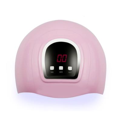 China Nail Gel Curing 3 Timer Setting Portable Pink Led Acrylic Nail And Gel Nail Dryer Lamps for sale