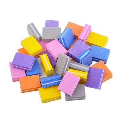 China 50 Eco-friendly Mini Custom Logo Multiple Color Nail File Nail Polish Sponges Sanding Block Nail File for sale