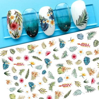 China Easy Apply Manicure Abstract Line Art Graffiti Nail Wraps Nail Art Supplies Sticker for sale