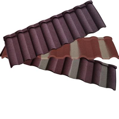 China Contemporary Metal Roof Tile Milan Stone Coated Tile Stone Coated Roof Tile for sale