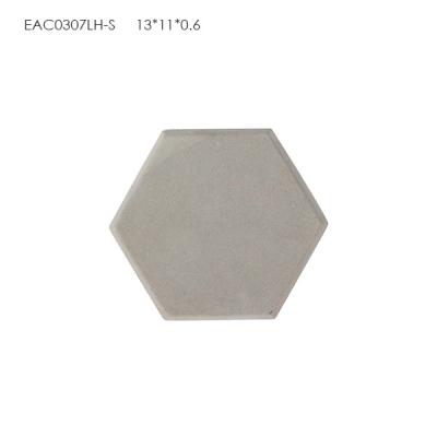 China Stronger Pink Concrete Kitchen Accessories Coaster Hexagon Heat - Resistant for sale