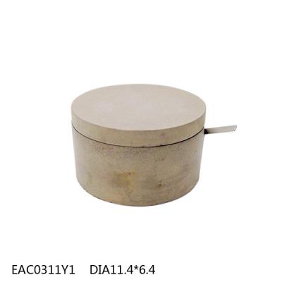 China Concrete Salt Cellar With Lid for sale