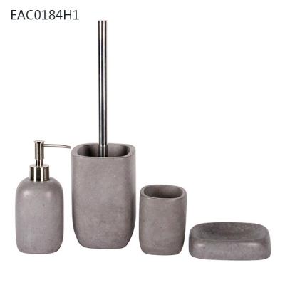 China Natural Concrete Bathroom Accessories Toilet Holder , Soap Dish For House for sale