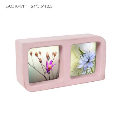 Chine Peintures concrètes d'abrégé sur cadre de tableau de rectangle rose 2 PCs pour la fille à vendre