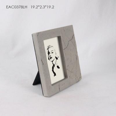 China Crack Natural Concrete Photo Frame / Rectangular Cement Picture frame for sale