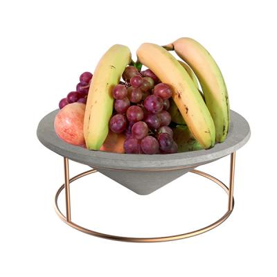 China Cone plated wire rack Concrete tray home decoration for food , fruit for sale