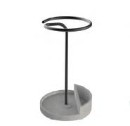 China Practical Waterproof Concrete Umbrella Holder Round With Metal Rack 30cm × 50.5cm for sale