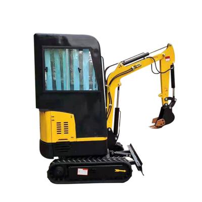 China Building Material Shops Cheap Price 1.2 Ton Mini Excavator With Retractable Swing And Track /Boom Canopy for sale