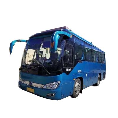 China Yutong Mini Bus Diesel Fuel 19 Seats Passenger Bus Used 4 - 6L Luxury Mini Bus for sale