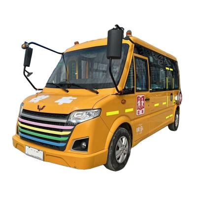 China Wuling 19 Seats School Bus Yellow Used School Bus LJ4K18QS6 for sale