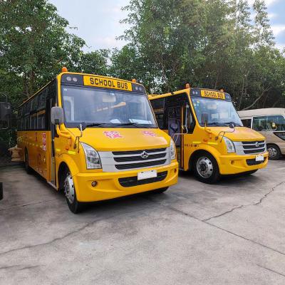 China Changan 51 Seats School Bus Yellow Used School Bus CA4DF4-15E4 for sale