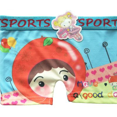 China Breathable Sweet Cartoon Printing Cute Little Girl Panties Milk Silk Low Waist Comfortable Breathable Boxer Briefs for sale