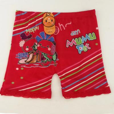 China Breathable Children's underwear female milk silk boxers cute baby girl student boxers for sale