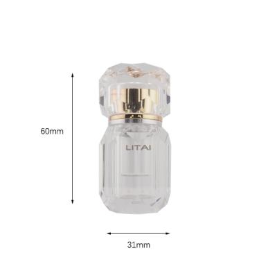 China 15ml Crystal Oil Perfume Bottles Tola Luxury Empty Cosmetic Crystal Bottle Custom Perfume Arabic Fancy Oil for sale