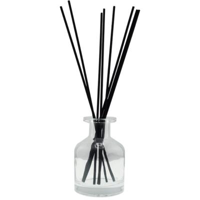 China Transparent 150ml Round Empty Custom Tubular Diffuser Bottles Cosmetic Packaging Glass Bottle Reed Diffuser With Cap for sale