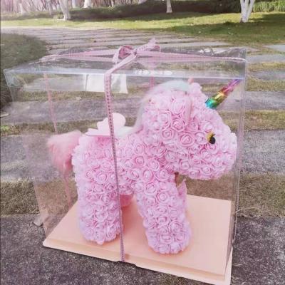 China 2021 New Arrival Elegant Style PE Foam Roses Unicorn With Lovely Color For Valentine Day Girlfriend Gift Wedding Decorative for sale