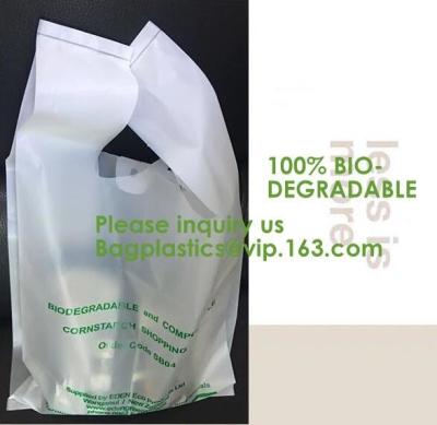 China custom printed logo biodegradable compostable trash dog poop bag for kitchen waste,100% Biodegradable Bags Compostable M for sale