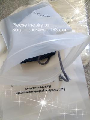 China Bio degradable corn starch PLA plastic zipper bag, Compost Bio Degradable Green Plastic Compostable k Bags for sale