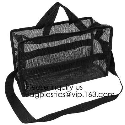 China Mesh Net Cosmetic Bag de nylon, Mesh Make Up Bag, Eco - bolso cosmético material amistoso de la malla, bolso de la malla del PVC para las ventas en los E.E.U.U. en venta