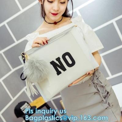 China bolso de encargo de los efectos de escritorio del PVC de la cremallera del resbalador, bolso claro de la cremallera del resbalador del vinilo del pvc, plas claros transparentes del bolso de la cremallera del resbalador del PVC en venta