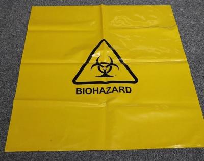 China PE BAGS FOR ROCK STONE, PE asbestos bag, biohazard bag, pe cover film, rubble sack, film, sheeting, tubing, biohazardous for sale