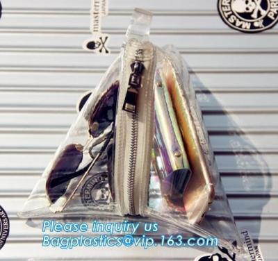 China La mano del bolso del holograma de las mujeres del PVC agarra el bolso transparente del laser de las pequeñas señoras de la cadena, embrague transparente Tote Bag de DIY en venta