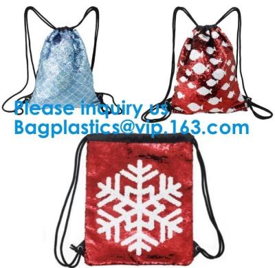 China Bolso de cuero impreso de encargo de la PU del lazo de la Navidad del bolso de lazo de la fábrica de China, tela del bolso de cuero 210D de la PU del lazo, en venta