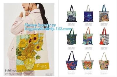 China El algodón manejado natural Tote Bag For Packaging de la muselina, manejó el bolso del algodón de las compras del estilo, bagease de encargo del bolso del algodón del eco en venta