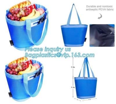 China promotional 16 cans insulated cooler tote bag outdoor picnic lunch freezable bag for camping beach travel bags, bagplast for sale