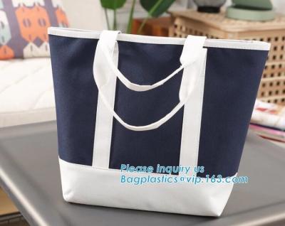 China Bolso revestido barato en línea promocional de alta calidad de la lona de algodón del espacio en blanco del bolso del algodón que hace compras, bolso de la yoga con el bolsillo grande en b en venta