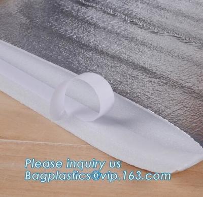 China El bolso reutilizable del refrigerador del material de aislamiento térmico del papel de aluminio para la comida campestre con la cinta mágica closureRecycled Plast tejido los PP en venta