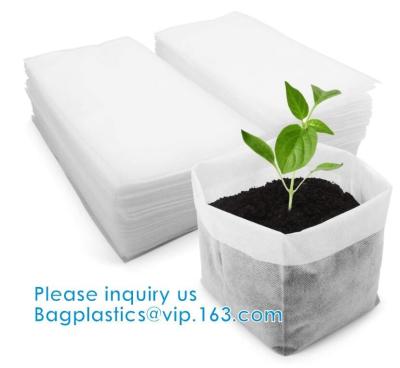 China Non-Woven Bags Plant Grow Bags Fabric Seedling Pots Plants Pouch for High Seedling Survival Planting Growing Tree Plants for sale