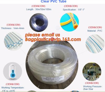 China Succión clara de la manguera transparente del PVC de Layflat Ninguno-que enrosca la manguera de alta presión del espray del tubo claro suave del PVC de la tubería del PVC en venta