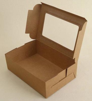 China Cajas de papel de encargo de Kraft de la pizza de la caja del acondicionamiento de los alimentos del almuerzo de la impresión del nuevo producto, plegamiento de papel disponible lu de la caja de papel de Kraft en venta